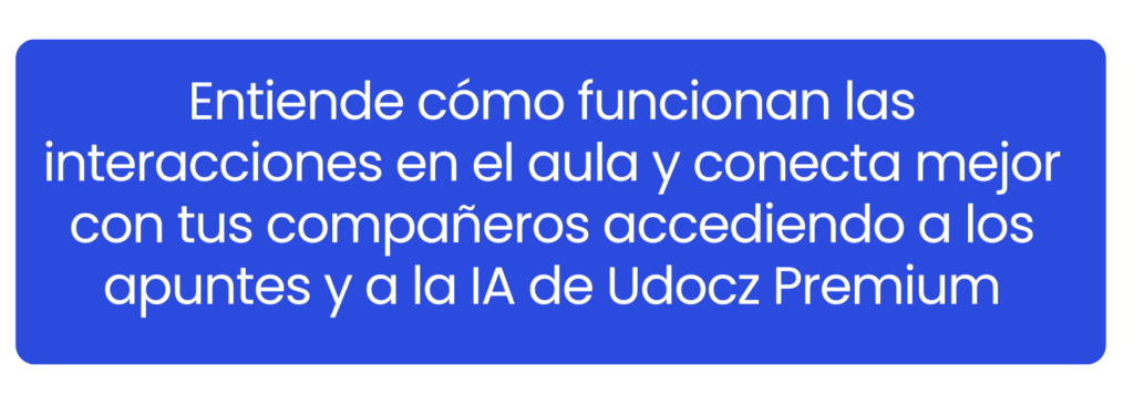 Estudiante consultando materiales académicos sobre comportamiento y dinámicas de grupo en la plataforma Udocz.