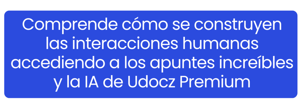 Estudiante analizando resúmenes académicos sobre comunicación interpersonal en la biblioteca de Udocz.