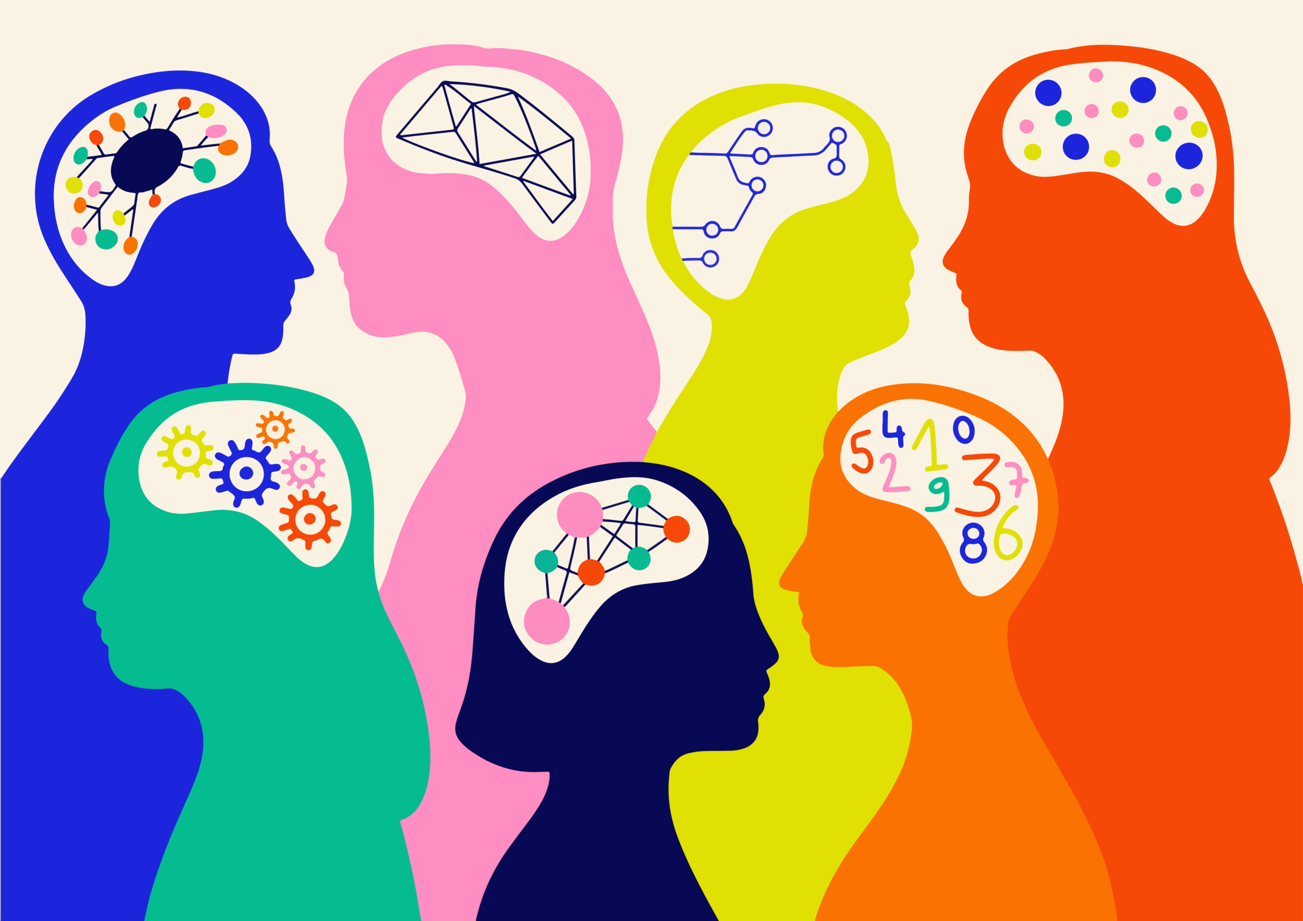 Grupo de personas colaborando y analizando diferentes puntos de vista e ideas creativas.