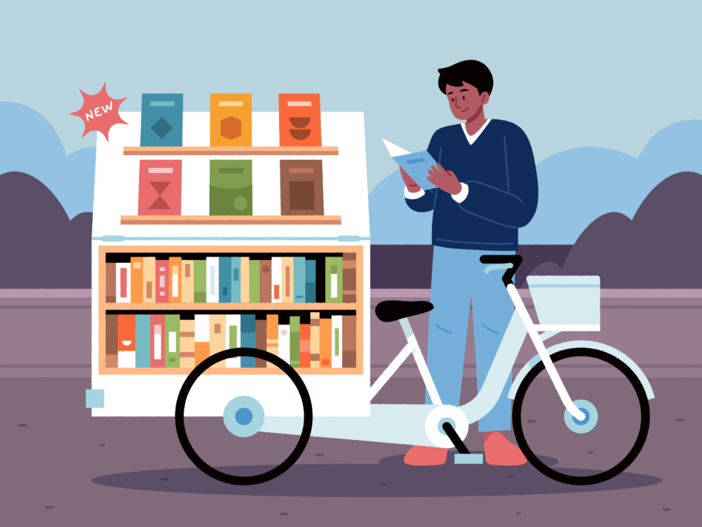 Hombre leyendo un libro para absorber ideas estratégicas y entrenar su mentalidad para el liderazgo de proyectos.