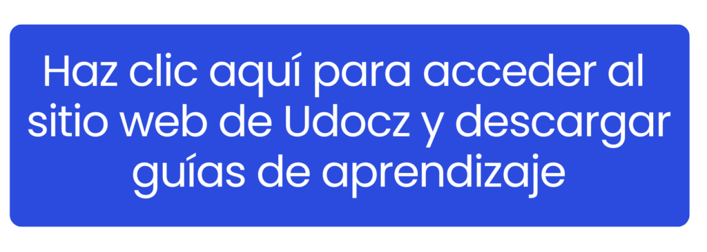 Interfaz de Udocz mostrando guías y apuntes estructurados para acelerar el aprendizaje.